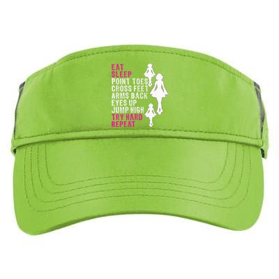 Funny Girl Irish Dance Gift, Eat Sleep Repeat Adult Drive Performance Visor