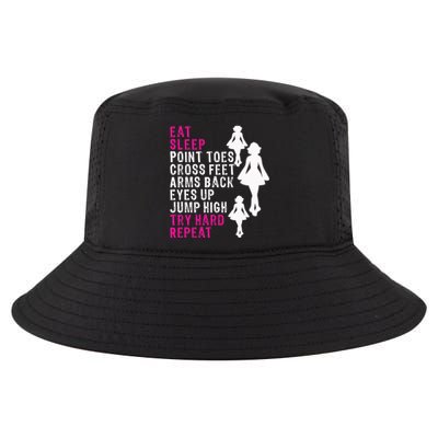 Funny Girl Irish Dance Gift, Eat Sleep Repeat Cool Comfort Performance Bucket Hat