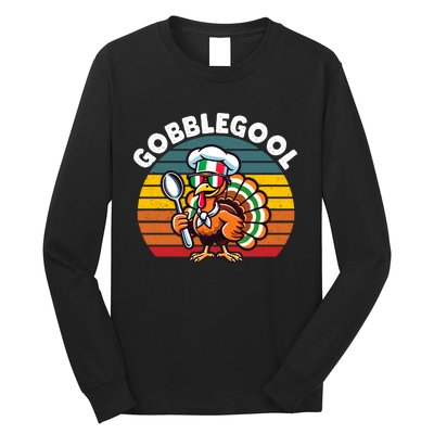 Funny Gobblegool Italian Gobble Turkey Day Fall Thanksgiving Long Sleeve Shirt