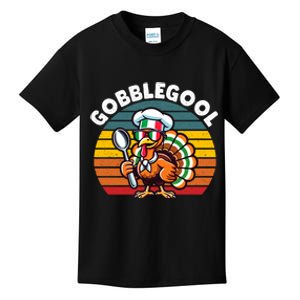 Funny Gobblegool Italian Gobble Turkey Day Fall Thanksgiving Kids T-Shirt