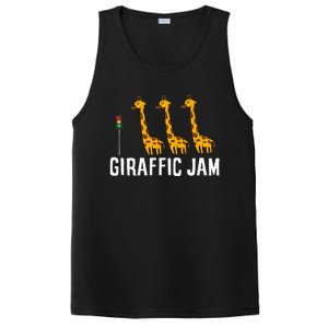 Funny Giraffic Jam Cute Giraffe Giraffe Pun Cute Giraffe PosiCharge Competitor Tank