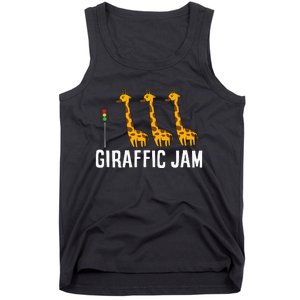 Funny Giraffic Jam Cute Giraffe Giraffe Pun Cute Giraffe Tank Top