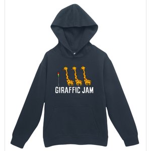 Funny Giraffic Jam Cute Giraffe Giraffe Pun Cute Giraffe Urban Pullover Hoodie