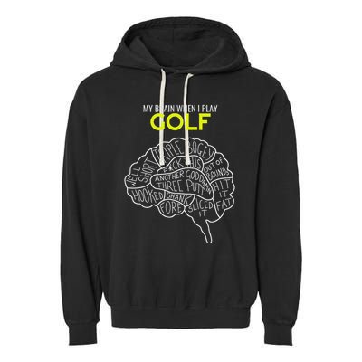 Funny Golf Joke Frustrated Angry Rubbish Golfer Dad Golfing Garment-Dyed Fleece Hoodie