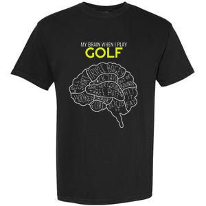 Funny Golf Joke Frustrated Angry Rubbish Golfer Dad Golfing Garment-Dyed Heavyweight T-Shirt