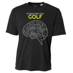 Funny Golf Joke Frustrated Angry Rubbish Golfer Dad Golfing Cooling Performance Crew T-Shirt