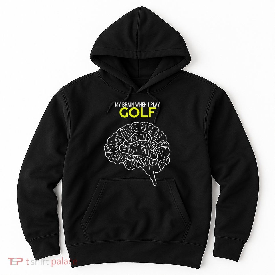 Funny Golf Joke Frustrated Angry Rubbish Golfer Dad Golfing Hoodie
