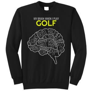 Funny Golf Joke Frustrated Angry Rubbish Golfer Dad Golfing Sweatshirt