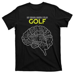 Funny Golf Joke Frustrated Angry Rubbish Golfer Dad Golfing T-Shirt