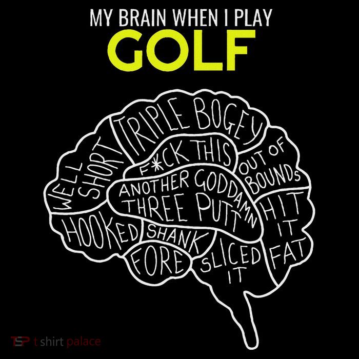 Funny Golf Joke Frustrated Angry Rubbish Golfer Dad Golfing T-Shirt