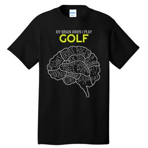 Funny Golf Joke Frustrated Angry Rubbish Golfer Dad Golfing Tall T-Shirt