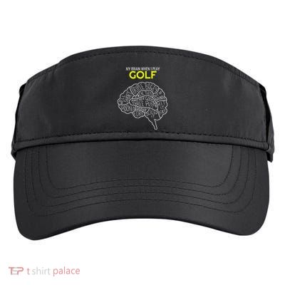 Funny Golf Joke Frustrated Angry Rubbish Golfer Dad Golfing Adult Drive Performance Visor
