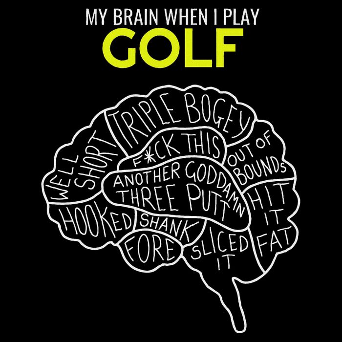 Funny Golf Joke Frustrated Angry Rubbish Golfer Dad Golfing Drawstring Bag
