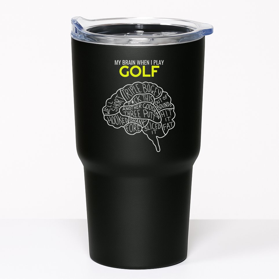 Funny Golf Joke Frustrated Angry Rubbish Golfer Dad Golfing Tumbler