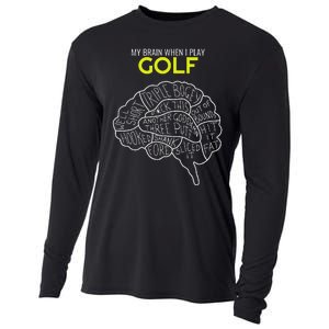 Funny Golf Joke Frustrated Angry Rubbish Golfer Dad Golfing Cooling Performance Long Sleeve Crew