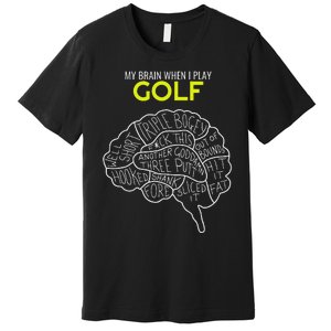 Funny Golf Joke Frustrated Angry Rubbish Golfer Dad Golfing Premium T-Shirt