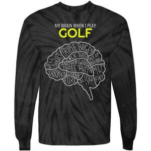 Funny Golf Joke Frustrated Angry Rubbish Golfer Dad Golfing Tie-Dye Long Sleeve Shirt