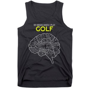 Funny Golf Joke Frustrated Angry Rubbish Golfer Dad Golfing Tank Top