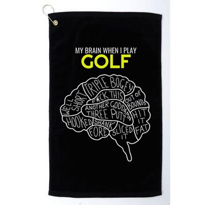 Funny Golf Joke Frustrated Angry Rubbish Golfer Dad Golfing Golf Towel