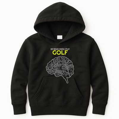 Funny Golf Joke Frustrated Angry Rubbish Golfer Dad Golfing Kids Hoodie
