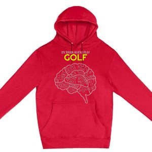 Funny Golf Joke Frustrated Angry Rubbish Golfer Dad Golfing Premium Pullover Hoodie