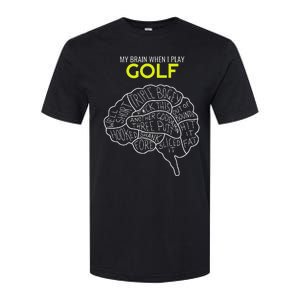 Funny Golf Joke Frustrated Angry Rubbish Golfer Dad Golfing Softstyle CVC T-Shirt