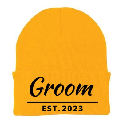 Funny Groom, Just Married Couples Set Tee, Groom Tee Knit Cap Winter Beanie