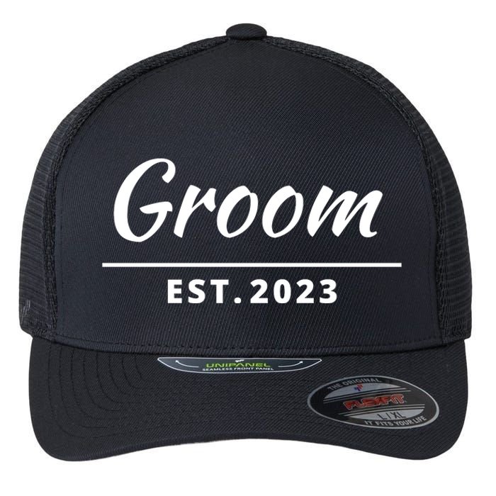 Funny Groom, Just Married Couples Set Tee, Groom Tee Flexfit Unipanel Trucker Cap