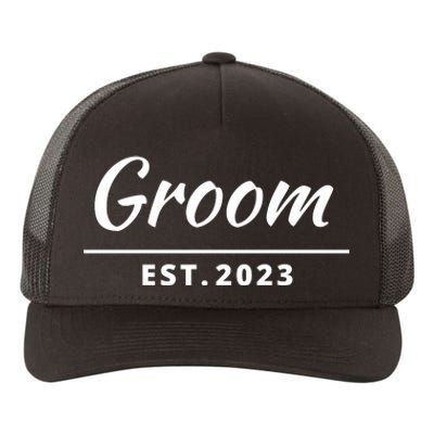 Funny Groom, Just Married Couples Set Tee, Groom Tee Yupoong Adult 5-Panel Trucker Hat