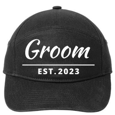 Funny Groom, Just Married Couples Set Tee, Groom Tee 7-Panel Snapback Hat