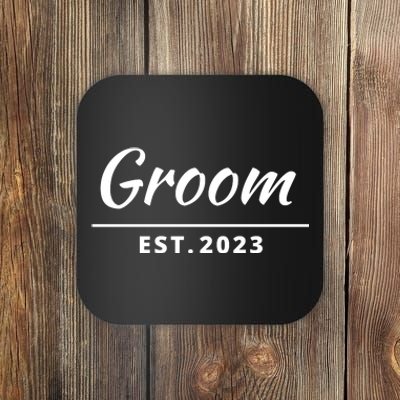 Funny Groom, Just Married Couples Set Tee, Groom Tee Coaster