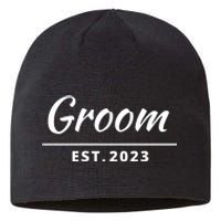 Funny Groom, Just Married Couples Set Tee, Groom Tee Sustainable Beanie