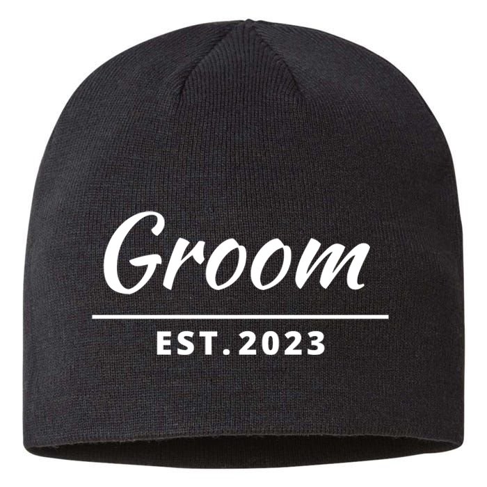 Funny Groom, Just Married Couples Set Tee, Groom Tee Sustainable Beanie