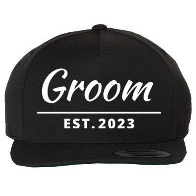 Funny Groom, Just Married Couples Set Tee, Groom Tee Wool Snapback Cap