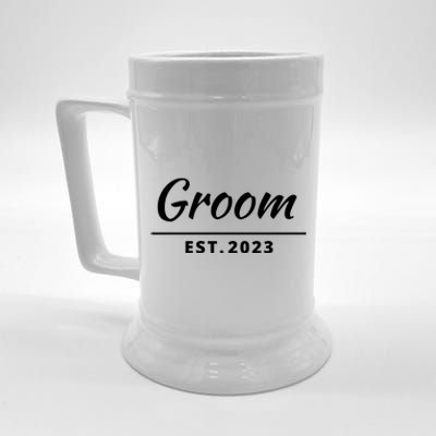 Funny Groom, Just Married Couples Set Tee, Groom Tee Beer Stein