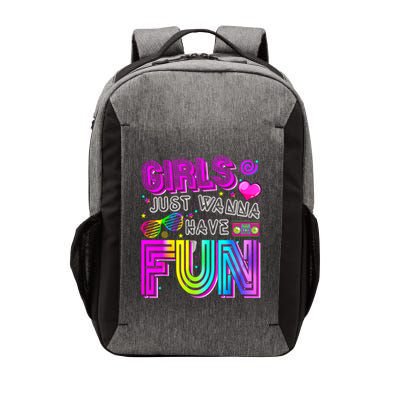 Funny Girls Just Wanna Have Fun Awesome 70's 80's 90's 1980s  Vector Backpack