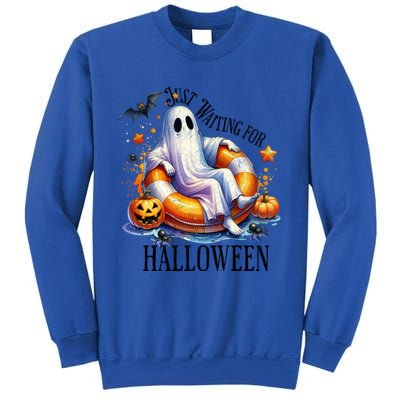 Funny Ghost Just Waiting For Halloween Gift Sweatshirt