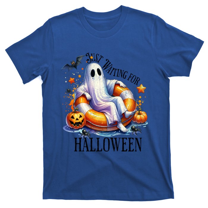 Funny Ghost Just Waiting For Halloween Gift T-Shirt