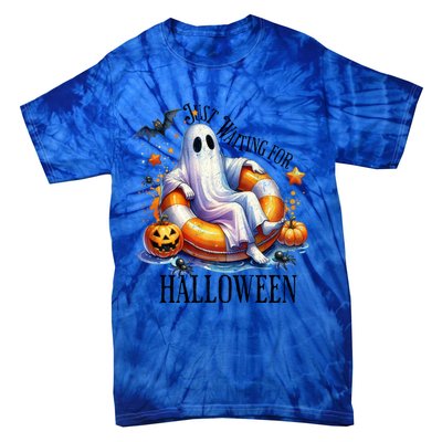 Funny Ghost Just Waiting For Halloween Gift Tie-Dye T-Shirt