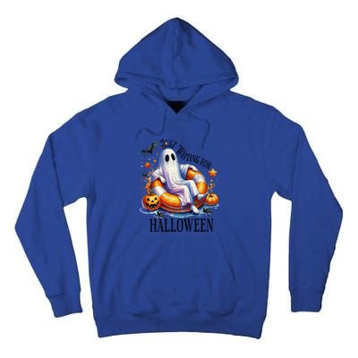 Funny Ghost Just Waiting For Halloween Gift Tall Hoodie