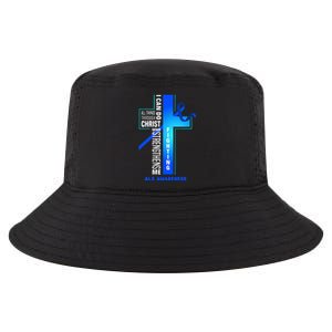 Faith God Jesus Christ Als Warrior Als Fighter Als Awareness Cool Comfort Performance Bucket Hat