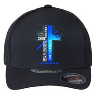 Faith God Jesus Christ Als Warrior Als Fighter Als Awareness Flexfit Unipanel Trucker Cap