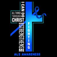 Faith God Jesus Christ Als Warrior Als Fighter Als Awareness Long Sleeve Shirt