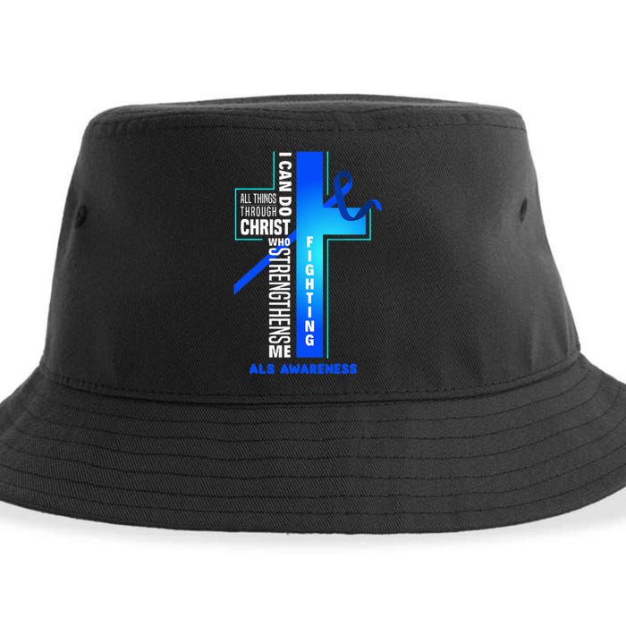 Faith God Jesus Christ Als Warrior Als Fighter Als Awareness Sustainable Bucket Hat