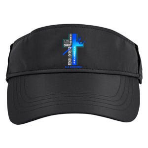 Faith God Jesus Christ Als Warrior Als Fighter Als Awareness Adult Drive Performance Visor