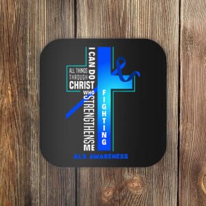 Faith God Jesus Christ Als Warrior Als Fighter Als Awareness Coaster