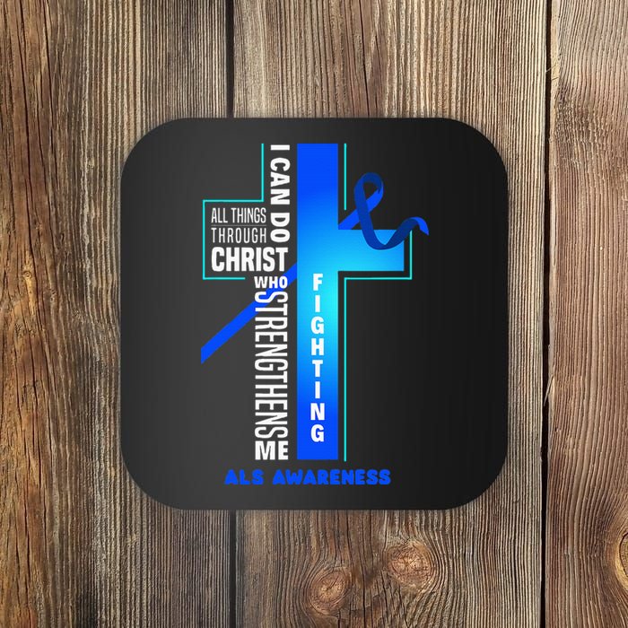 Faith God Jesus Christ Als Warrior Als Fighter Als Awareness Coaster