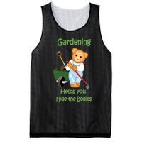 Funny Gardener Joke Gardening Helps You Hide The Bodies Mesh Reversible Basketball Jersey Tank