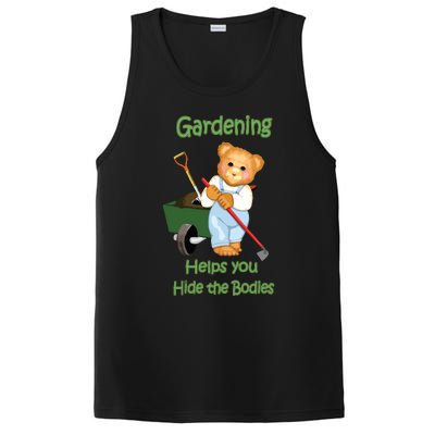 Funny Gardener Joke Gardening Helps You Hide The Bodies PosiCharge Competitor Tank