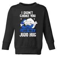 Funny Gift JudoistI Didn't Choke You I Gave You A Judo Hug Judo Gift Toddler Sweatshirt